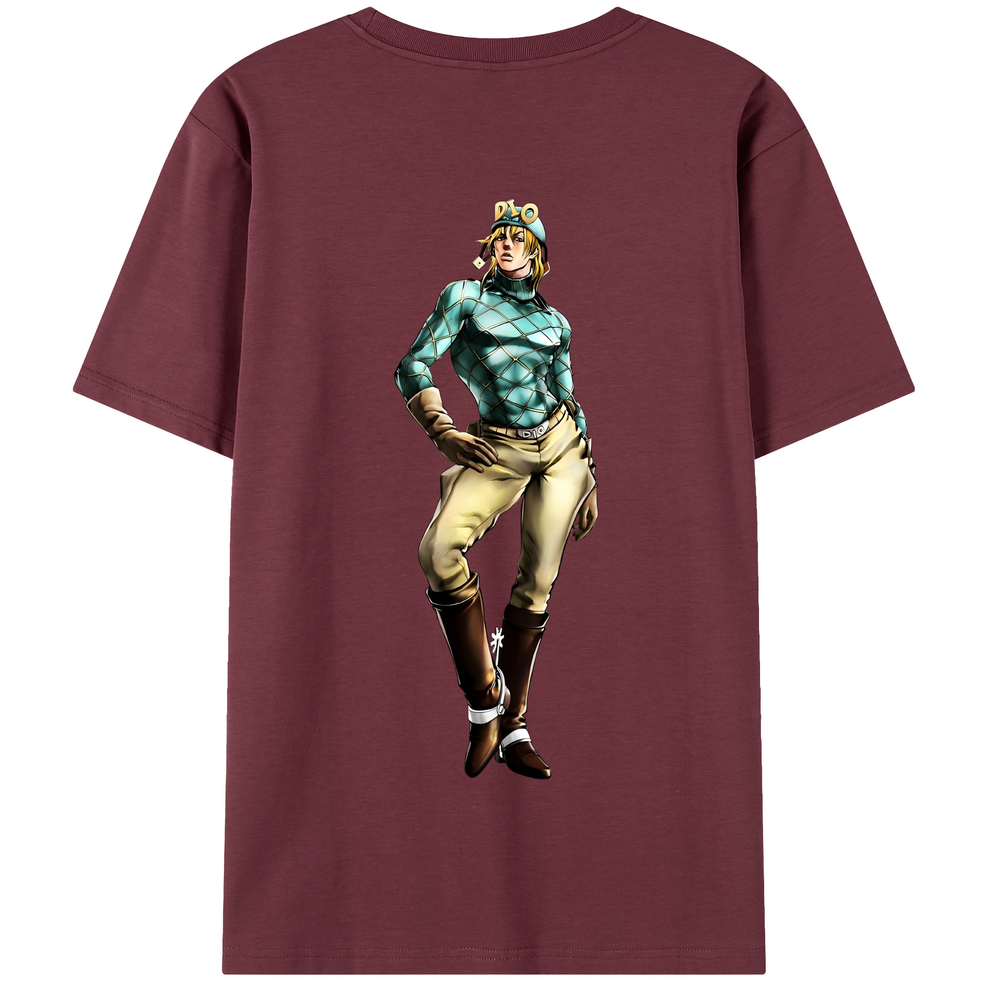 （画像用） ジョジョの奇妙な冒険 ディオ?ブランドー JoJo's Bizarre Adventure Dio Brando 綿100％半袖Tシャツ（背面プリント）